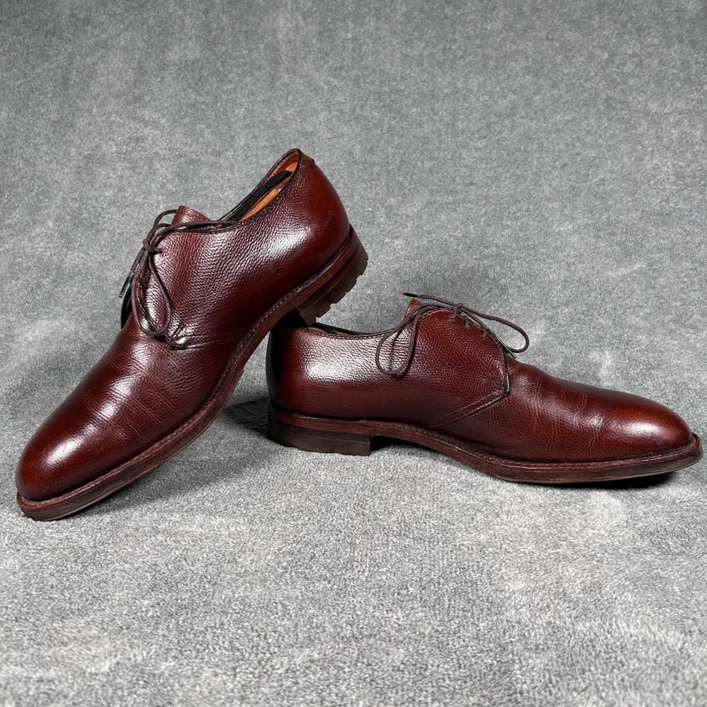 Alden 942C Dutton 3 Eyelet Blucher Brown Alpine Grain Made USA Mens 9.5 A/C - Picture 10 of 15